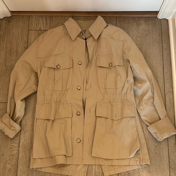 Abercrombie & Fitch Jackets & Blazers - Abercrombie & Fitch Tan Utility Jacket with Front Pockets